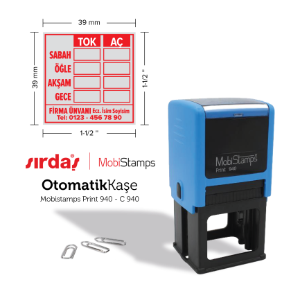 İlaç Kullanım Tablo Kaşesi - 39 x 39 mm.