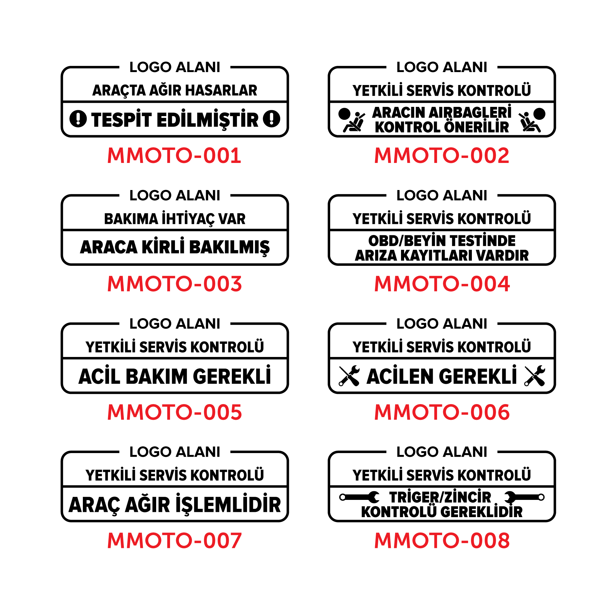 Oto Ekspertiz Kaşeleri - Sırdaş 912 - 19x51 mm - Görsel 2