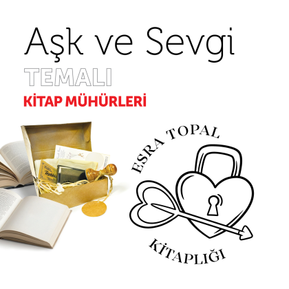 Kalp Anahtarı Aşk ve Sevgi Kitap Mührü / MMASK-001