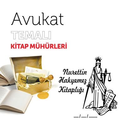Adaletin Gözü Kapalı Avukat Kitap Mührü / MMAVK-001