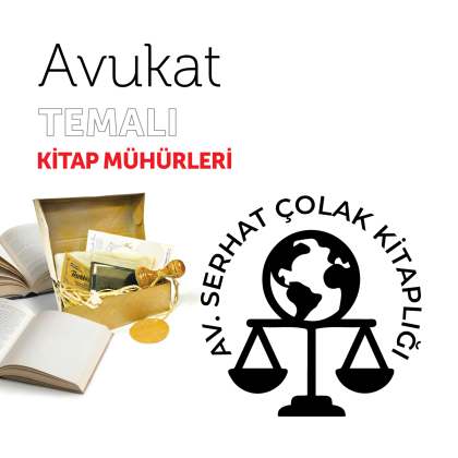 Adalet Dünyası Avukat Kitap Mührü / MMAVK-009