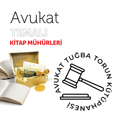 Tokmaklı Avukat Kitap Mührü / MMAVK-014