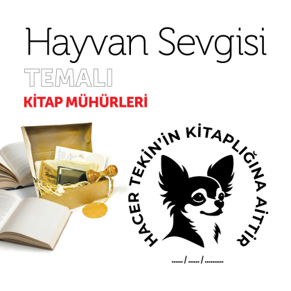 Sevimli Köpeğim Hayvan Sevgisi Kitap Mührü / MMHAY-010