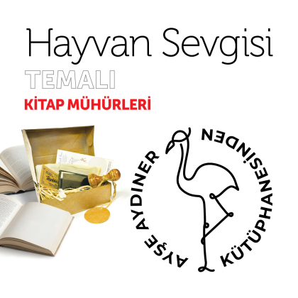 Leylekli Hayvan Sevgisi Kitap Mührü / MMHAY-016