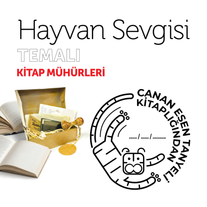 Aslanlı Hayvan Sevgisi Kitap Mührü / MMHAY-020