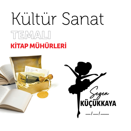 Balerin Kültür Sanat Kitap Mührü / MMSAN-014