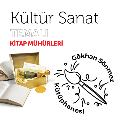 Ressam Kültür Sanat Kitap Mührü / MMSAN-024