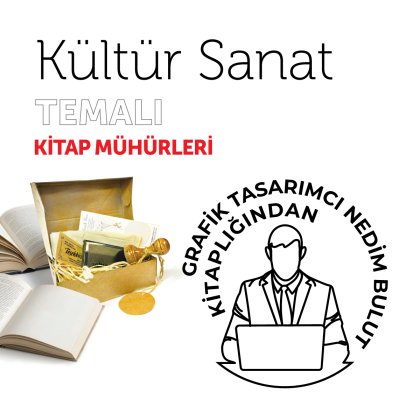 Grafik Tasarımcı Kültür Sanat Kitap Mührü / MMSAN-032