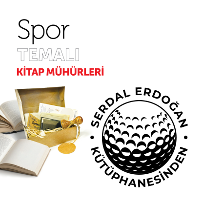 Golf Topu Spor Kitap Mührü / MMSPOR-008